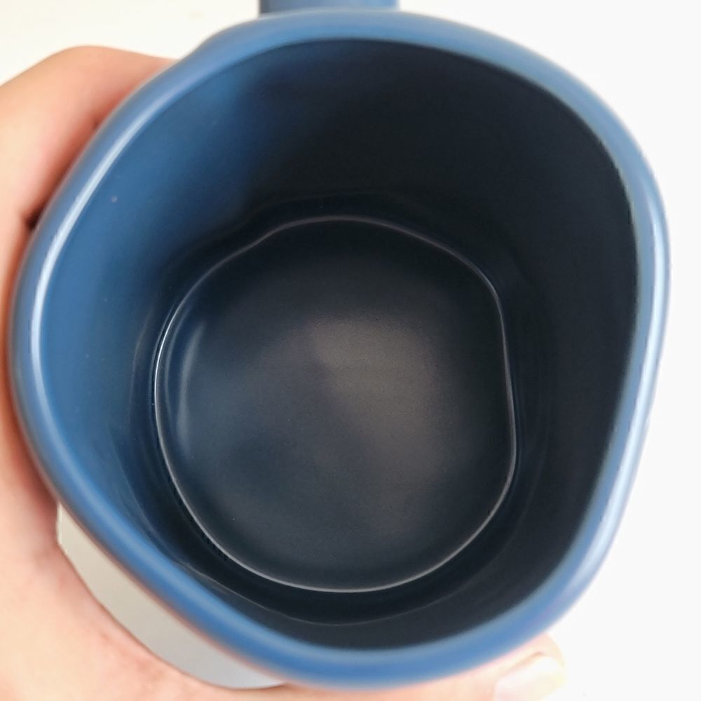 Rae Dunn Coffee Break Blue White Ceramic Mug New - Picture 8 of 11